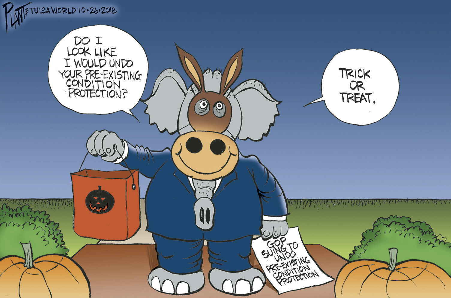 Bruce Plante Cartoon: A real trick or treat
